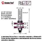 Fresa Macho/Femea 2 Cortes 3/4X1/4 H1/2mm - Cód. MD366 - Amana Tools