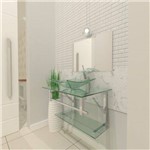 Gabinete de Vidro 60 Cm para Banheiro San Marino Incolor