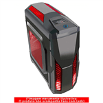 Gabinete Gamer G-Fire HTL017E06S S/Fonte Pto/Verm | InfoParts
