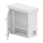 Gabinete Outdoor Algcom GO-12-19-30-AL-PO 60x60x30 Cm Aluminio com Ventilação Poste