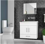 Gabinete para Banheiro Betria 61x63cm com Lavatório e Espelheira Branco Cerocha