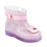 Galocha Hello Kitty Boot Pet Baby Vidro/Rosa 17