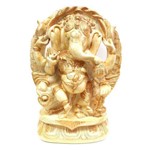 Ganesha com Arco e Pedestal Grande (24cm)