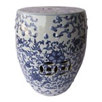 Garden Seat em Cerâmica Chinesa Azul