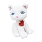 Gato Branco com Coração 38cm - Pelúcia