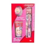Gel Dental Infantil Colgate Barbie com Flúor 100g + 1 Escova Dental Colgate Barbie 5+ Anos + Relógio
