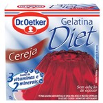 Gelatina Diet Cereja 12g - Dr Oetker
