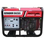 Gerador de Energia a Diesel de 12000w - 12 Kva - Motomil Mdg-12e