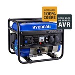 Gerador Hyundai a Gasolina 1.2kva com Avr Monofásico 110/220v e Partida Manual - Hhy1200l