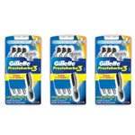 Gillette Presto3 Aparelho de Barbear C/4 (kit C/03)