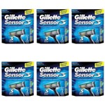 Gillette Sensor 3 Carga P/ Barbear C/2 (kit C/06)