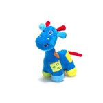 Girafa Azul de Pelúcia - Chocalho Infantil - Unik Toys