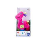 Girafa de Pelúcia Rosa - Chocalho Infantil - Unik Toys