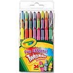 Giz de Cera Crayola Mini Twistables Crayons Efeitos Especiais - 24 Cores