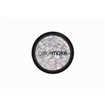 Glitter Poliester Holográfico Coração Prata - Color Make