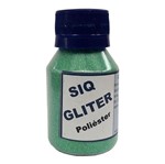 Glitter Poliéster Siquiplás 1/128 Verde Arco-Íris 40g