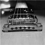 Gravura para Quadros - Arte Guitarra em PB 01 - 20 X 20 Cm - Papel Fotográfico Fosco