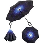 Guarda Chuva Invertido Fibra de Vidro Galaxia Smart Umbrella MK