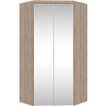 Guarda-roupa Canto Closet Virtual 2 Portas com Espelho e Gavetas Cedro Robel