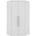 Guarda-roupa Canto Closet Virtual 2 Portas S/espelho com Gavetas Branco Robel