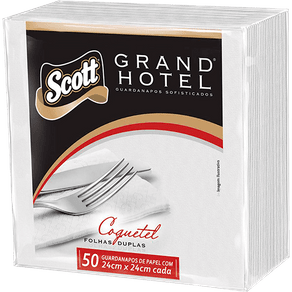Guardanapo de Papel Grand Hotel Coquetel 24cm X 24cm C/ 50