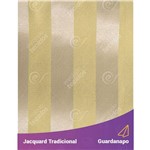 Guardanapo em Tecido Jacquard Amarelo Listrado Tradicional - 40x40cm