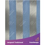 Guardanapo em Tecido Jacquard Azul e Dourado Listrado Tradicional - 40x40cm