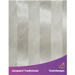 Guardanapo em Tecido Jacquard Bege Marfim Listrado Tradicional - 40x40cm