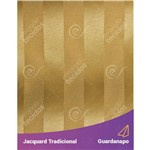 Guardanapo em Tecido Jacquard Dourado Ouro Vibrante Listrado Tradicional - 40x40cm
