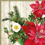 Guardanapo para Decoupage - Poinsettia de Natal Pacote - 33310540 Guardanapo para Decoupage - Poinsettia de Natal Pacote