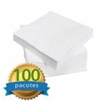 Guardanapo Pequeno Branco Folha Dupla com 100 Pacotes