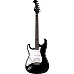 Guitarra Canhota Eagle Sts002 Strato - Black