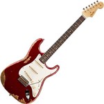 Guitarra Fender 60s Stratocaster Heavy Relic Custom Shop Built Red Sparkle