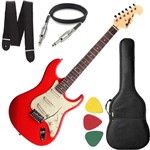 Guitarra Mod Fender Tagima Mg32 Vermelho Vintage Capa