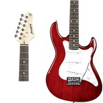 Guitarra Strinberg Egs217t Strato com Afinador - Vermelho Transparente