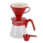 Hario Kit Completo para Café V60-02r Incolor/vermelho