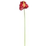 Haste Flor Artificial Antúrio Spray Vermelho 75cm - Melyana