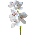 Haste Permanente Orquídea Cymbidium Silicone Toque Real