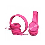 Headphone Bluetooth, Sd, P2 Rádio Fm Rosa K3R Kimaster