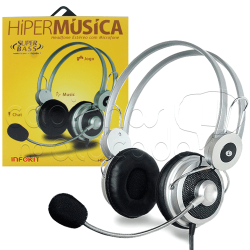 Headphone com Microfone HiperMusica