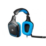 Headset Surround Sound Gaming G430 Dolby 7.1 Preto e Azul - Logitech G
