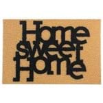 Home Sweet Home Capacho 40x60 Bege/preto