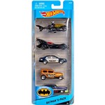 Hot Wheels Pacote 5 Carros Batman - Mattel