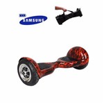 Hoverboard 10 Polegadas - Smart Balance - Bluetooth - Bateria Samsung - Vermelho Chamas