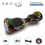 Hoverboard 6.5" Full Leds Hip Hop Bluetooth com Controle - Bateria Samsung
