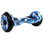 Hoverboard Elétrico Azul Camuflagem Freego W3s Balance Wheel com Roda de 10'