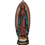 Imagem Resina Escultura Nossa Senhora de Guadalupe 30 Cm