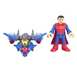Imaginext DC Super Friends - Super-Homem Armadura de Combate - Fisher Price