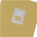 Índice Telefônico de Bolso Vega Ouro Papel Branco - Pombo