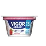 Iogurte Grego Vigor 130g Protein Morango